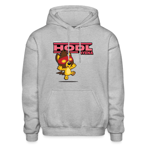 Hodl Hyena Character Comfort Adult Hoodie - heather gray