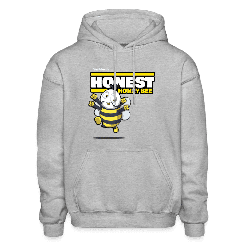 Honest Honey Bee Character Comfort Adult Hoodie - heather gray