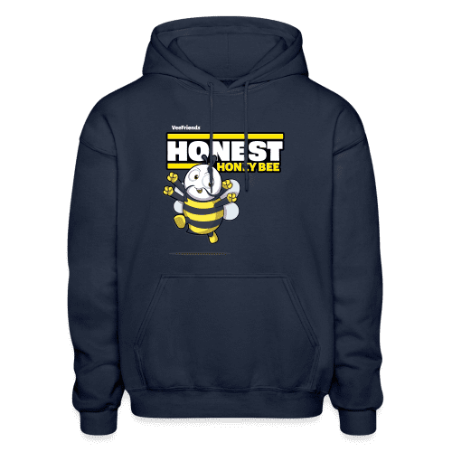 Honest Honey Bee Character Comfort Adult Hoodie - navy