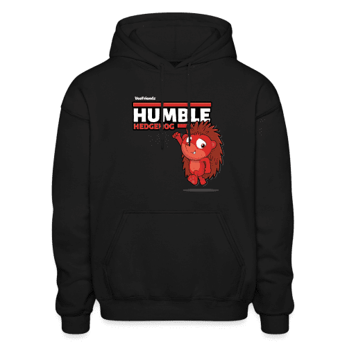 Humble Hedgehog Character Comfort Adult Hoodie - black