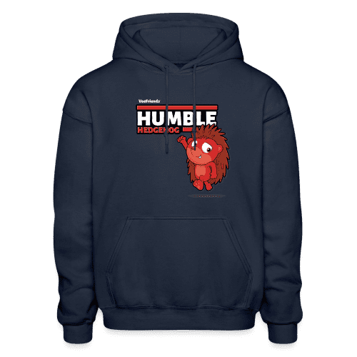 Humble Hedgehog Character Comfort Adult Hoodie - navy