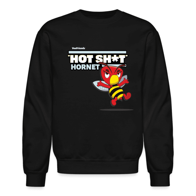 "Hot Sh*t" Hornet Character Comfort Adult Crewneck Sweatshirt - black