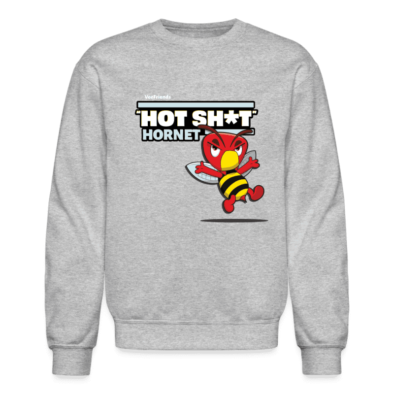 "Hot Sh*t" Hornet Character Comfort Adult Crewneck Sweatshirt - heather gray