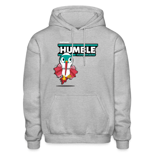 Humble Hummingbird Character Comfort Adult Hoodie - heather gray