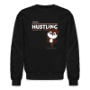 Hustling Hamster Character Comfort Adult Crewneck Sweatshirt - black