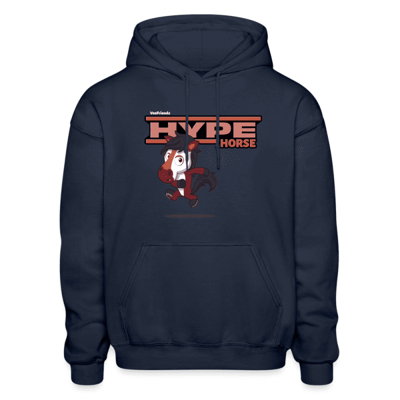 Hype Horse Character Comfort Adult Hoodie - navy