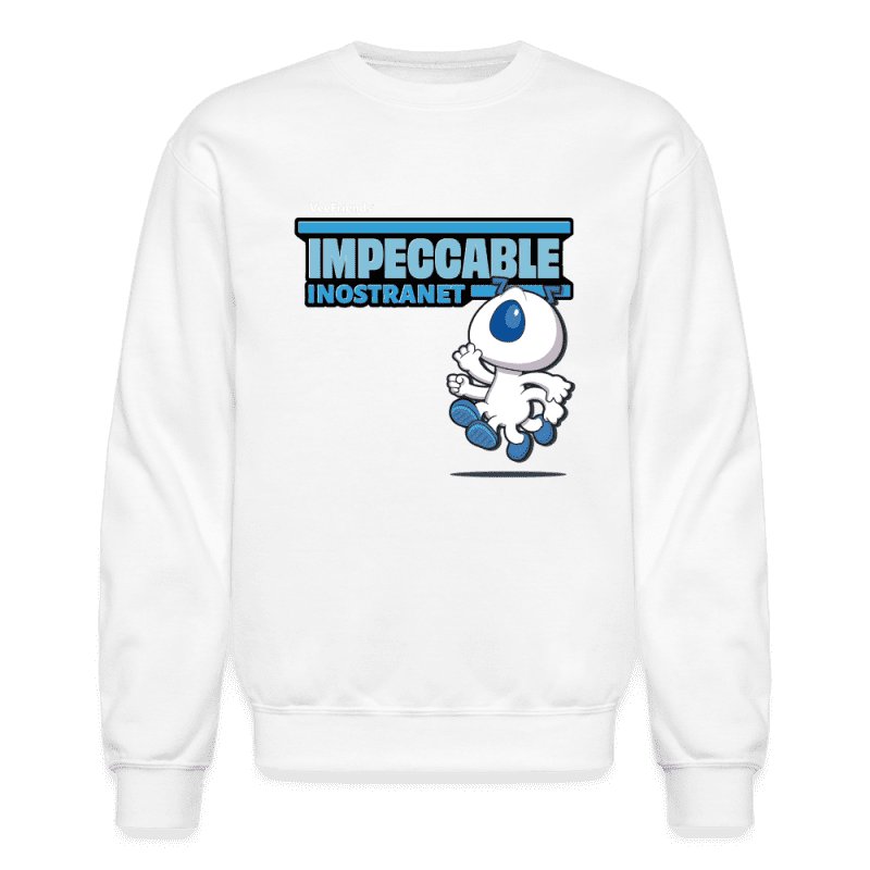 Impeccable Inostranet Character Comfort Adult Crewneck Sweatshirt - white