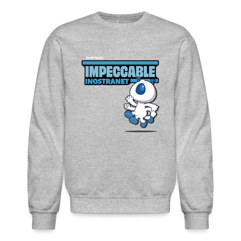 Impeccable Inostranet Character Comfort Adult Crewneck Sweatshirt - heather gray