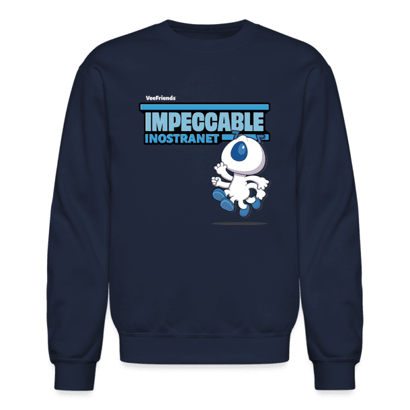 Impeccable Inostranet Character Comfort Adult Crewneck Sweatshirt - navy