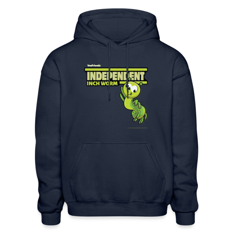 Independent Inch Worm Character Comfort Adult Hoodie - navy