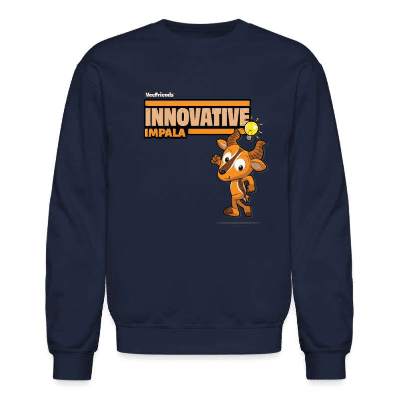 Innovative Impala Character Comfort Adult Crewneck Sweatshirt - navy