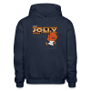 Jolly Jack-O Character Comfort Adult Hoodie - navy