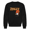 Jolly Jack-O Character Comfort Adult Crewneck Sweatshirt - black