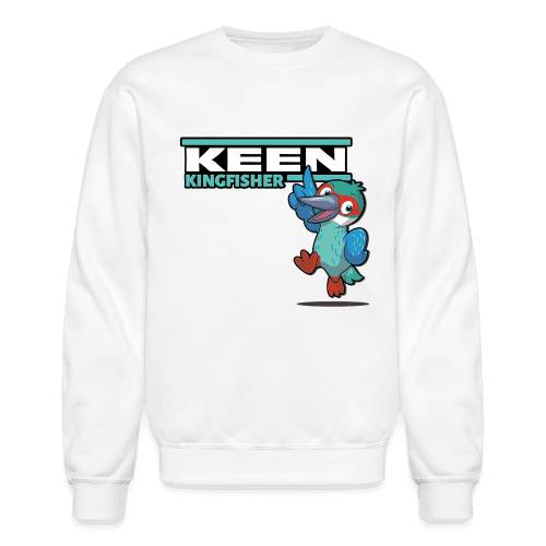 Keen Kingfisher Character Comfort Adult Crewneck Sweatshirt - white