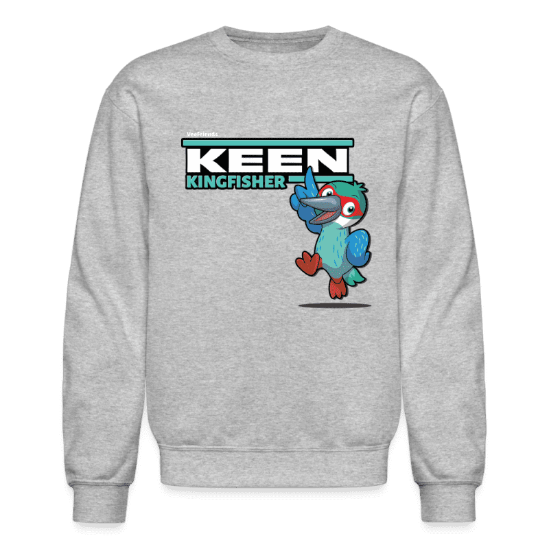 Keen Kingfisher Character Comfort Adult Crewneck Sweatshirt - heather gray