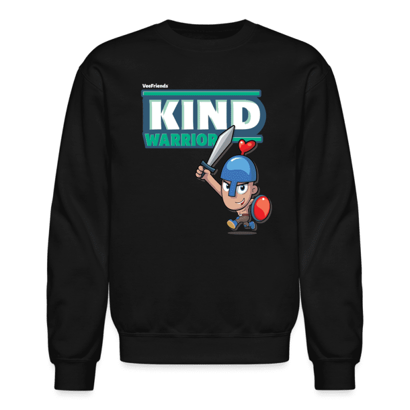 Kind-Warrior Character Comfort Adult Crewneck Sweatshirt - black