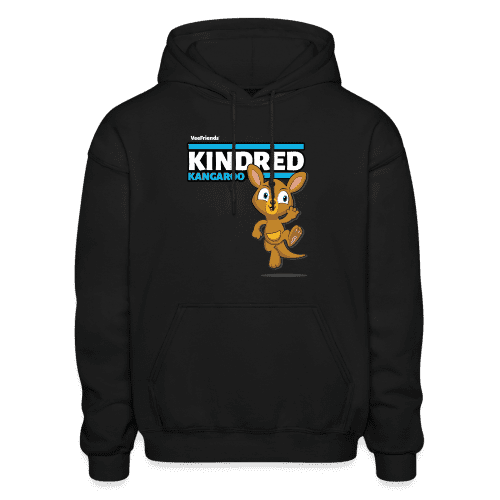 Kindred Kangaroo Character Comfort Adult Hoodie - black