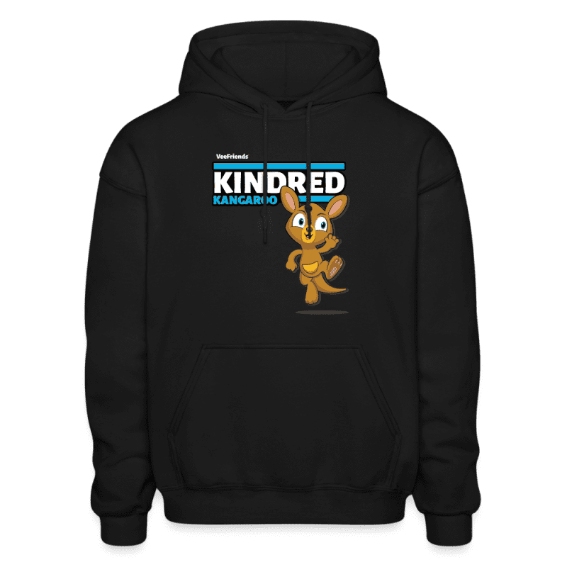 Kindred Kangaroo Character Comfort Adult Hoodie - black