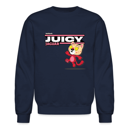 Juicy Jaguar Character Comfort Adult Crewneck Sweatshirt - navy