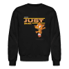 Just Jackal Character Comfort Adult Crewneck Sweatshirt - black