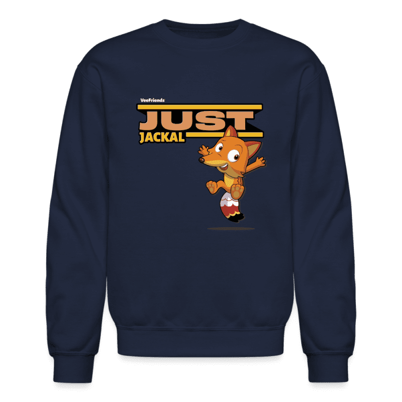 Just Jackal Character Comfort Adult Crewneck Sweatshirt - navy