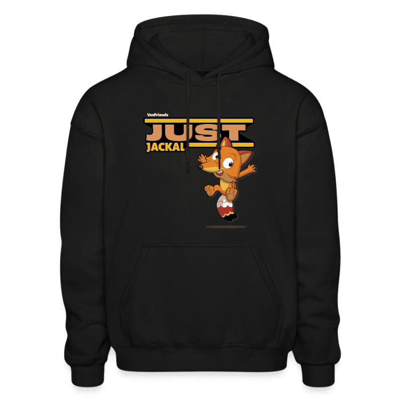 Just Jackal Character Comfort Adult Hoodie - black