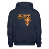 Just Jackal Character Comfort Adult Hoodie - navy