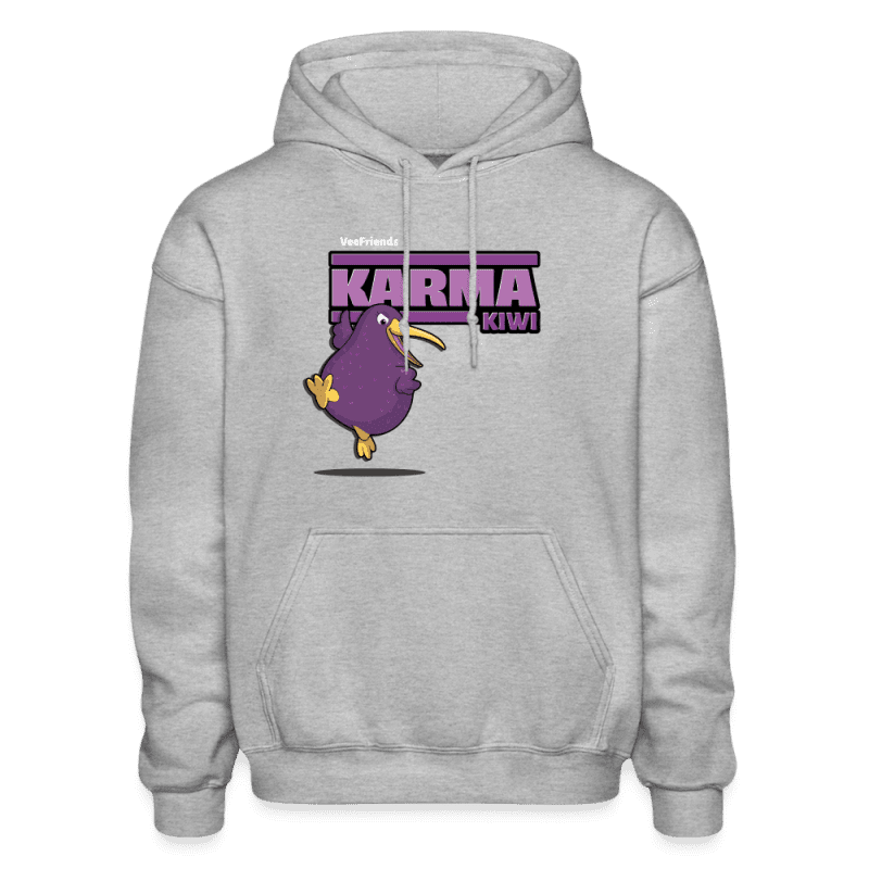 Karma Kiwi Character Comfort Adult Hoodie - heather gray