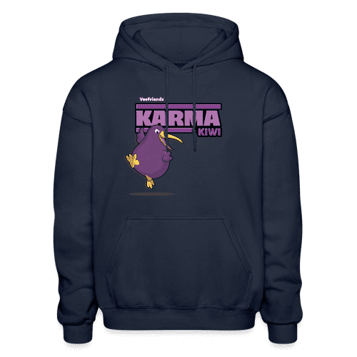 Karma Kiwi Character Comfort Adult Hoodie - navy