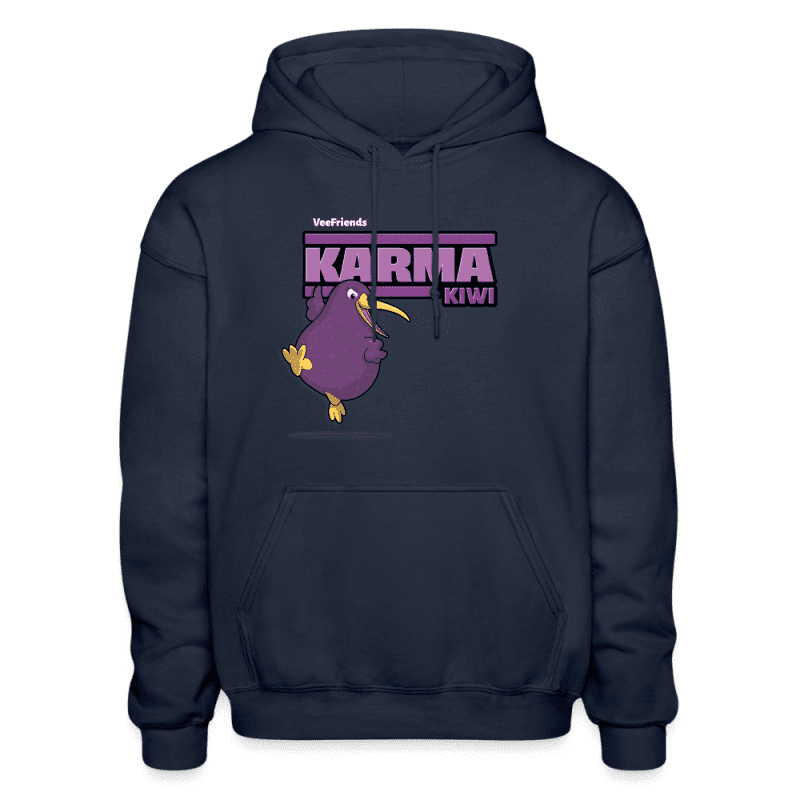 Karma Kiwi Character Comfort Adult Hoodie - navy