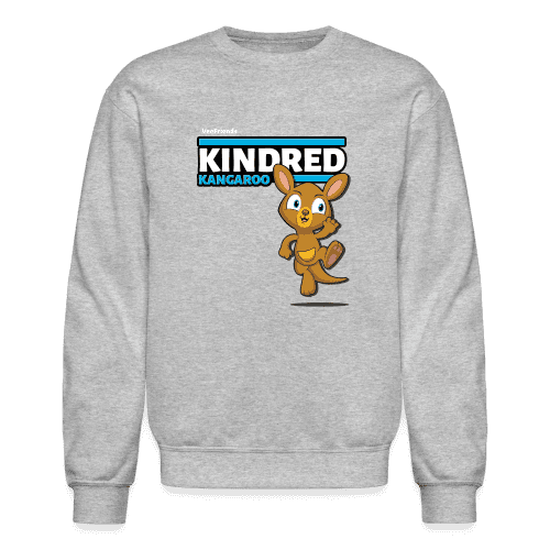 Kindred Kangaroo Character Comfort Adult Crewneck Sweatshirt - heather gray