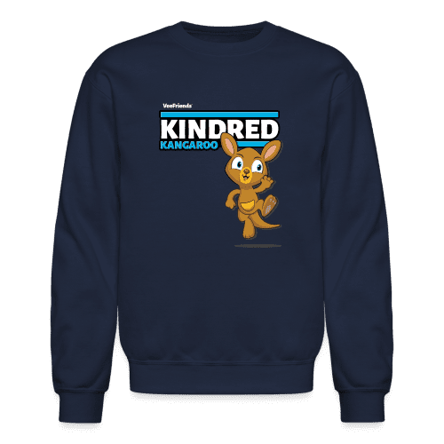 Kindred Kangaroo Character Comfort Adult Crewneck Sweatshirt - navy