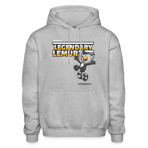 Legendary Lemur Character Comfort Adult Hoodie - heather gray