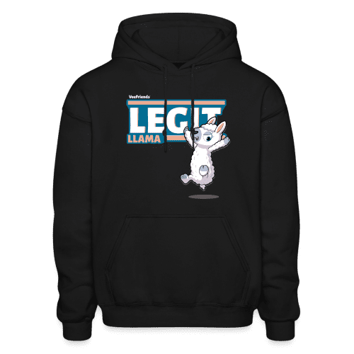 Legit Llama Character Comfort Adult Hoodie - black