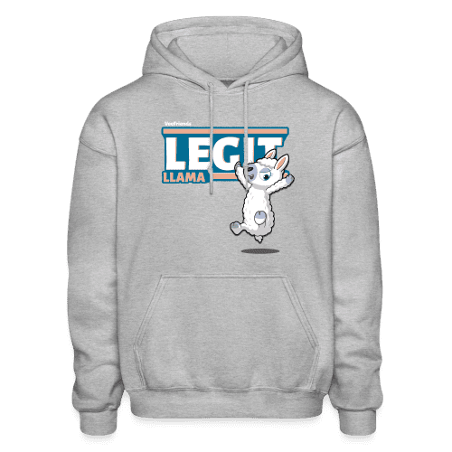 Legit Llama Character Comfort Adult Hoodie - heather gray