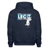 Legit Llama Character Comfort Adult Hoodie - navy