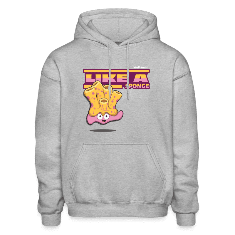 Like A Sponge Character Comfort Adult Hoodie - heather gray