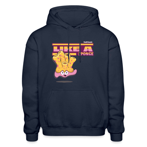 Like A Sponge Character Comfort Adult Hoodie - navy