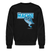 Macho Manta Ray Character Comfort Adult Crewneck Sweatshirt - black