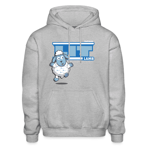 Lit Lamb Character Comfort Adult Hoodie - heather gray