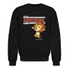 Logical Lion Character Comfort Adult Crewneck Sweatshirt - black