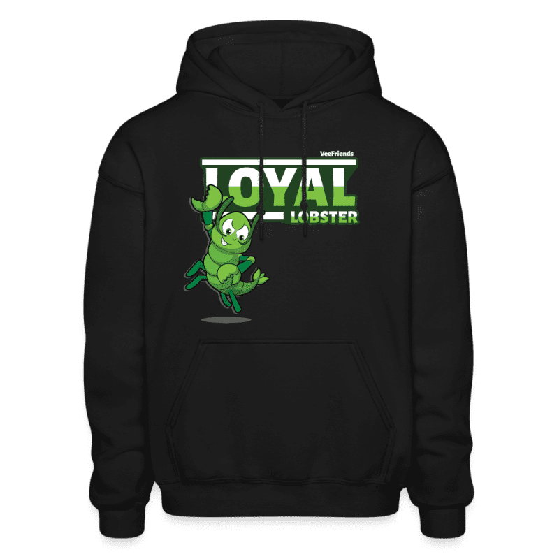 Loyal Lobster Character Comfort Adult Hoodie - black