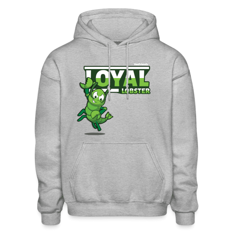 Loyal Lobster Character Comfort Adult Hoodie - heather gray