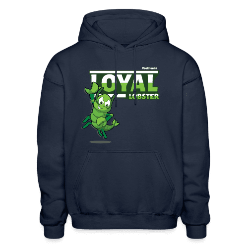 Loyal Lobster Character Comfort Adult Hoodie - navy