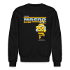 Macro Micro Character Comfort Adult Crewneck Sweatshirt - black