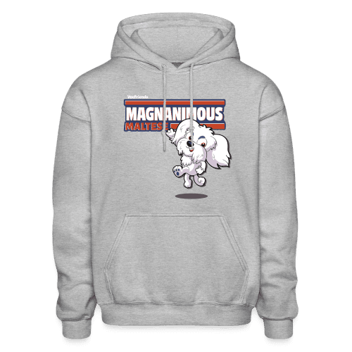 Magnanimous Maltese Character Comfort Adult Hoodie - heather gray