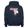 Magnanimous Maltese Character Comfort Adult Hoodie - navy