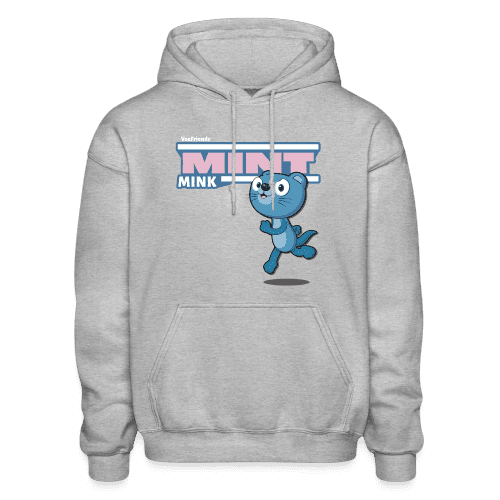 Mint Mink Character Comfort Adult Hoodie - heather gray