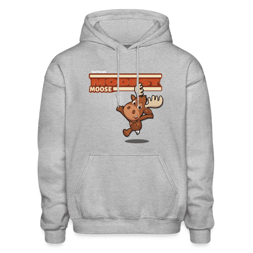 Modest Moose Character Comfort Adult Hoodie - heather gray