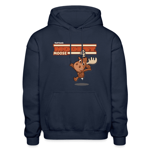 Modest Moose Character Comfort Adult Hoodie - navy